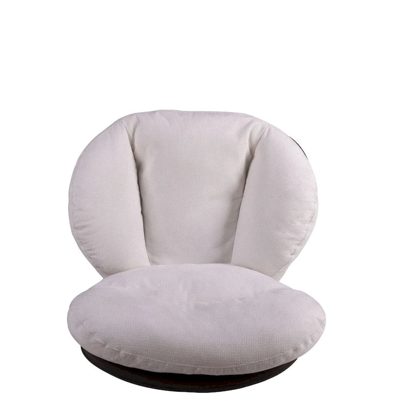 Swivel Accent Chair with Metal Base Frame Comfy Single Leisure Sofa Reading Chair 360 Degree Swivel