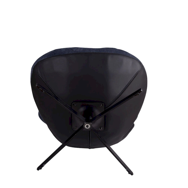 Swivel Accent Chair with Metal Base Frame Comfy Single Leisure Sofa Reading Chair 360 Degree Swivel
