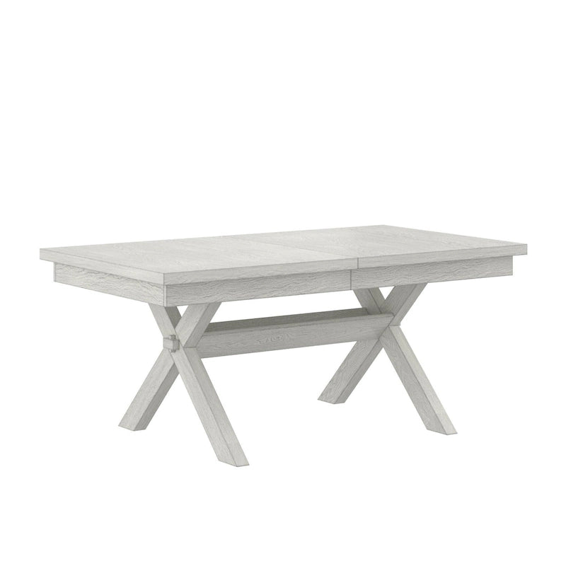 90 Inch Modern Solid Wood Rectangular Extendable Dining Table