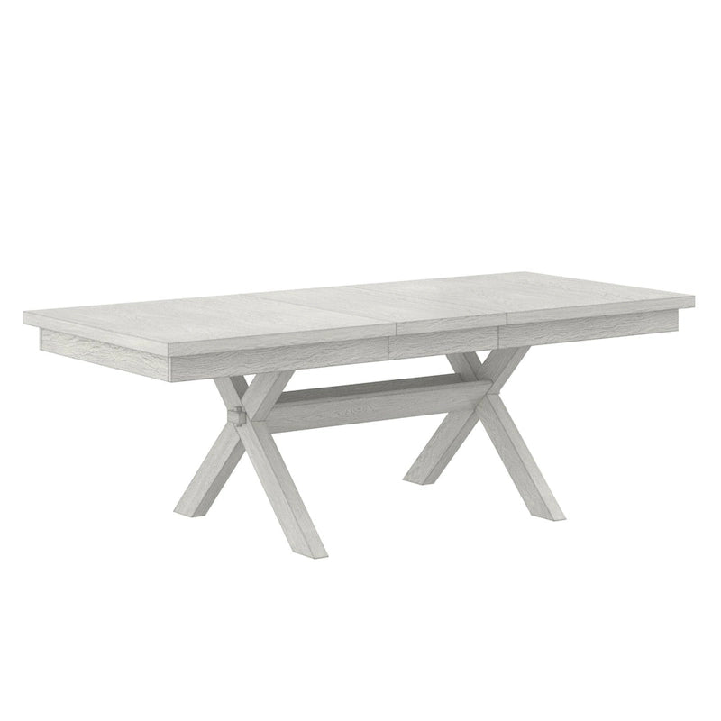 90 Inch Modern Solid Wood Rectangular Extendable Dining Table