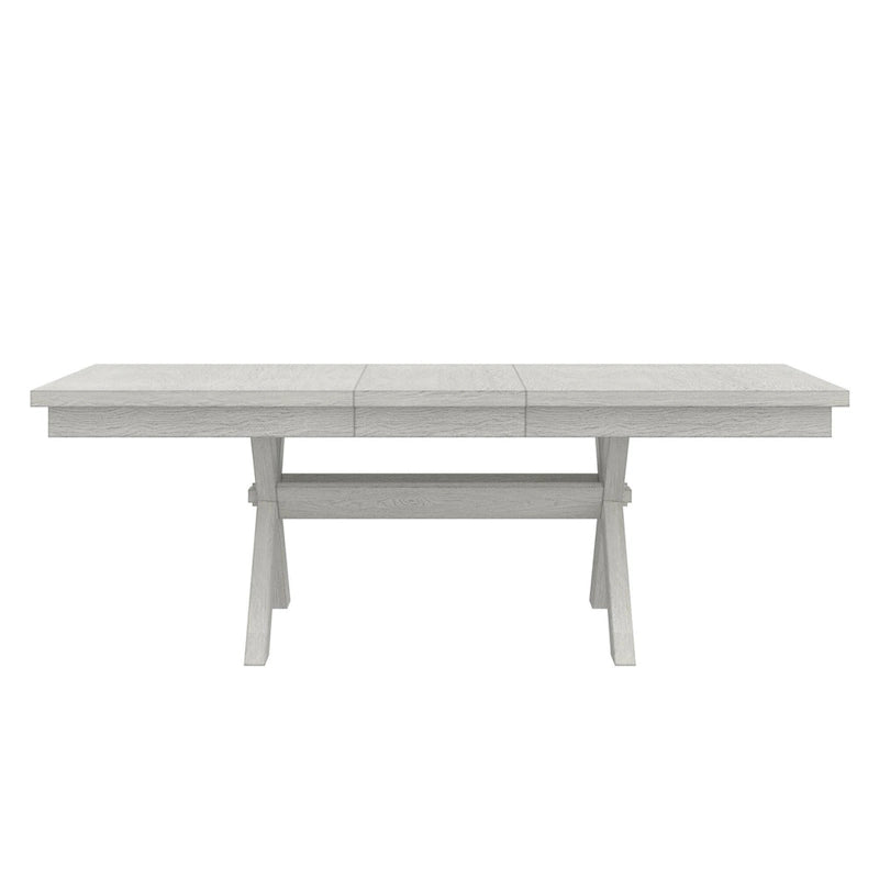90 Inch Modern Solid Wood Rectangular Extendable Dining Table