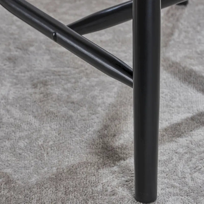Farmhouse High Back Spindle Dining Chairs Set of 2