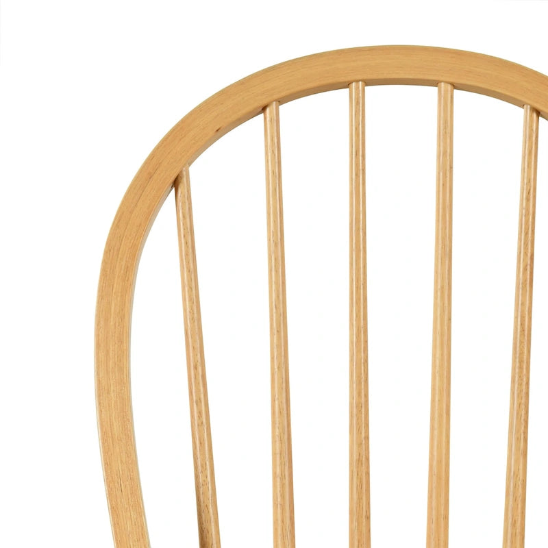 Farmhouse High Back Spindle Dining Chairs Set of 2