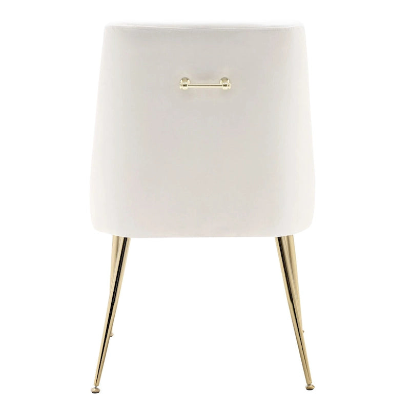 Contemporary Velvet Upholstered Accent Chair (Set of 2)
