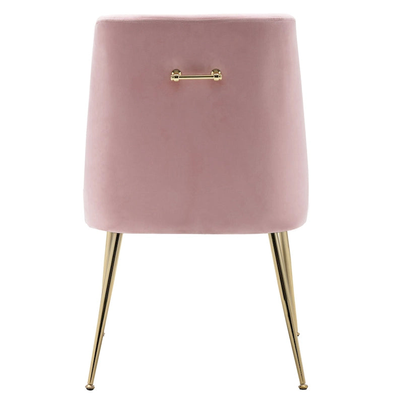 Contemporary Velvet Upholstered Accent Chair (Set of 2)
