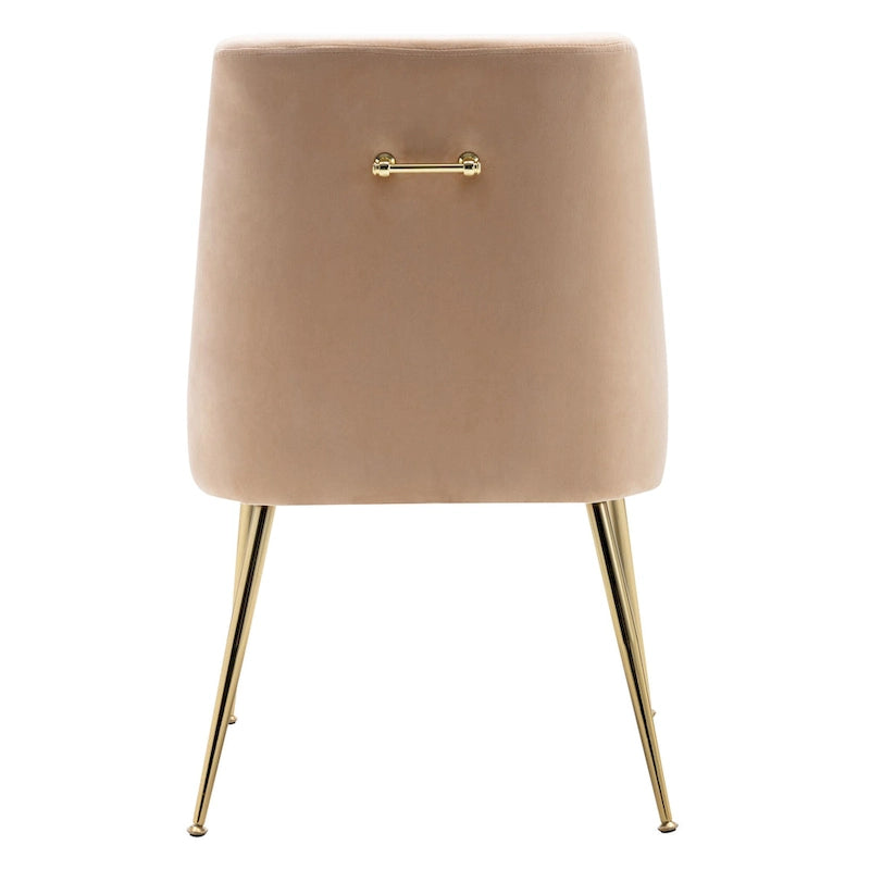 Contemporary Velvet Upholstered Accent Chair (Set of 2)