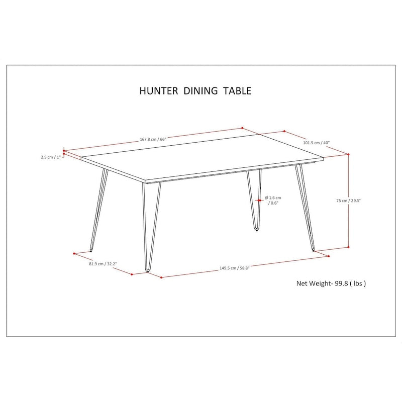 Industrial Wood Dining Table