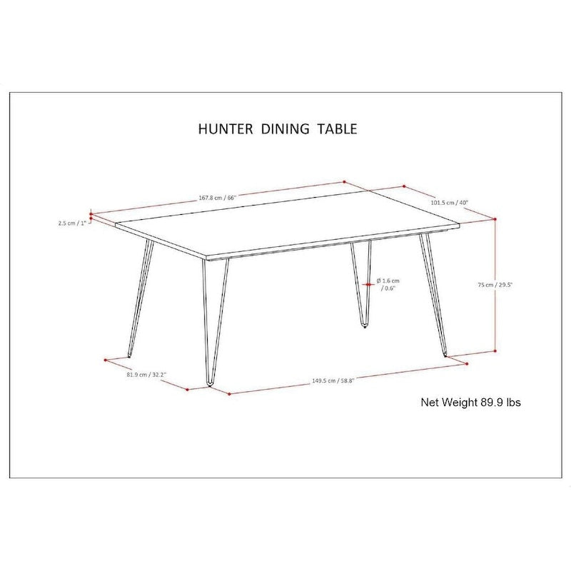 Industrial Wood Dining Table