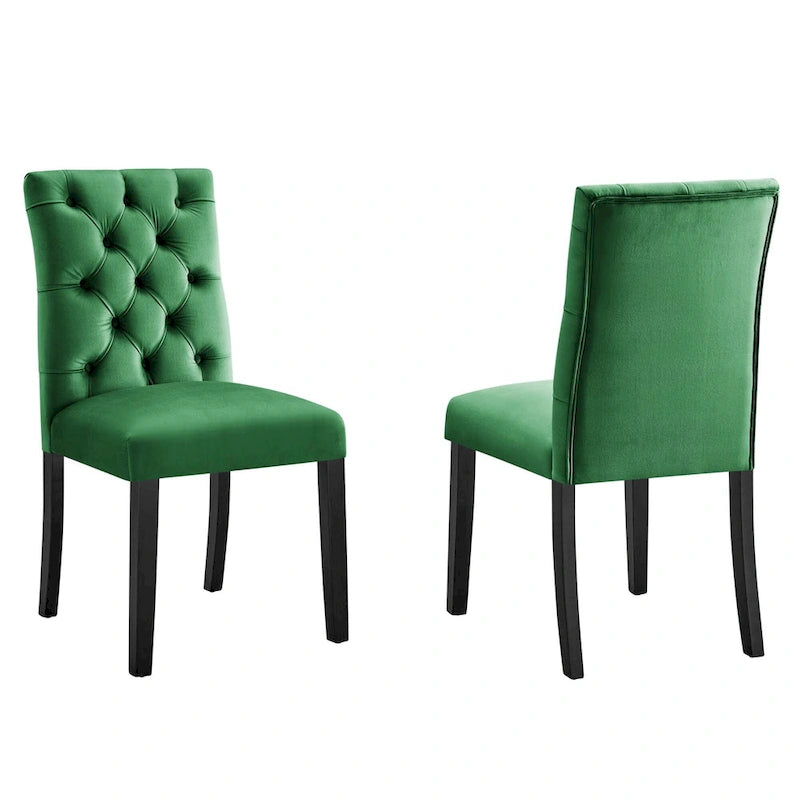 Performance Velvet Dining Chairs Set of 2