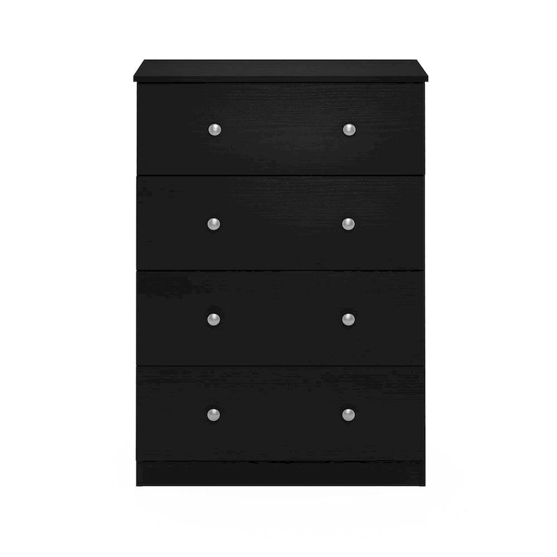 Simple Design 4-Drawer Bedroom Storage Dresser with Knob Handles