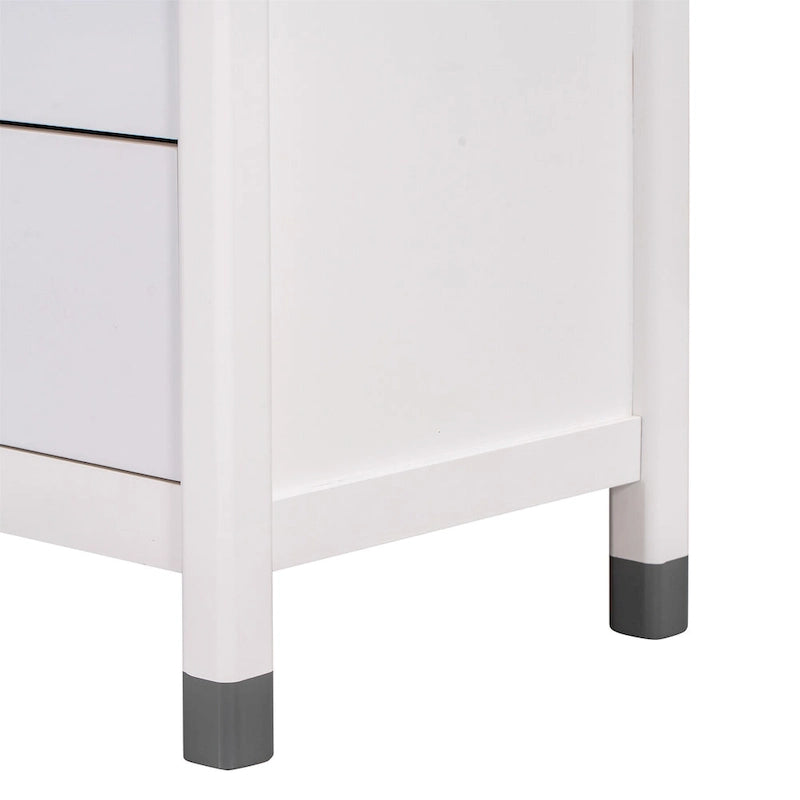 Kids Bedroom Wooden Storage Dresser with 6 Storage Drawers