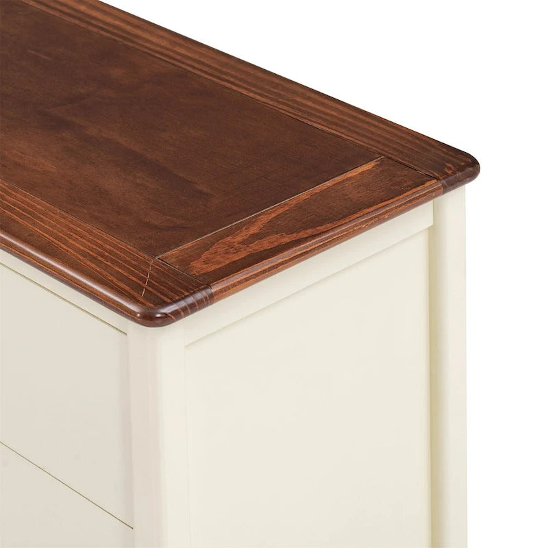 Kids Bedroom Wooden Storage Dresser with 6 Storage Drawers