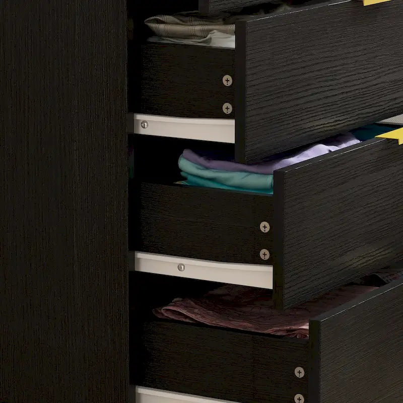 5 Drawer Dresser Chest of Drawers with Metal Legs