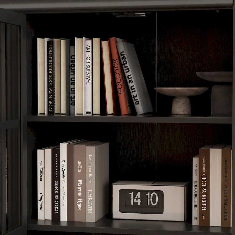 Stylish 2-Door Storage Cabinet Buffet Sideboard Bookshelf Display
