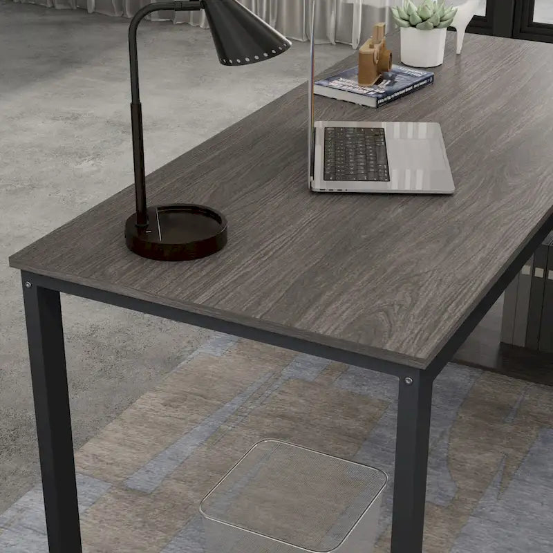 55" L-Shaped Computer Desk with Storage Workstation