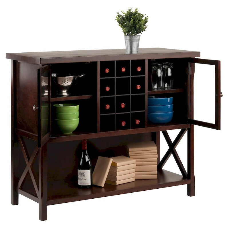 Buffet Cabinet Cappuccino 43.8W x 18D x 35.9H