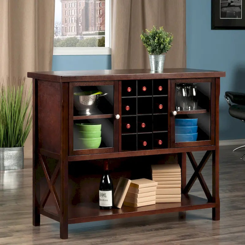Buffet Cabinet Cappuccino 43.8W x 18D x 35.9H