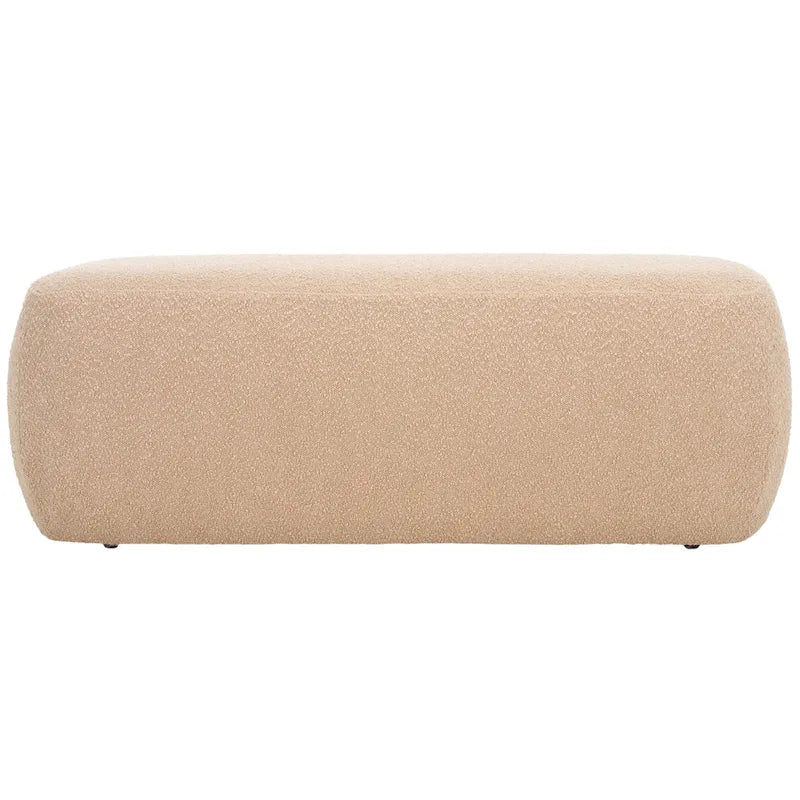 Rectangular Ottoman Plush Velvet Modern Minimalist Accent Bench