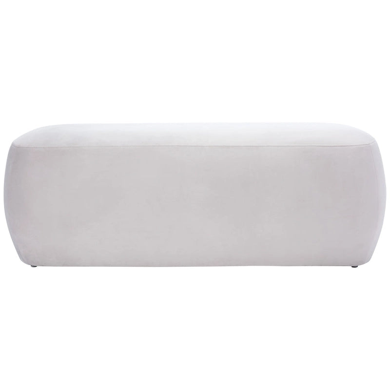 Rectangular Ottoman Plush Velvet Modern Minimalist Accent Bench
