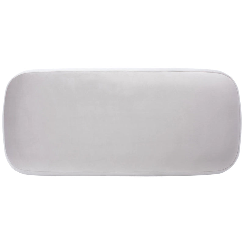 Rectangular Ottoman Plush Velvet Modern Minimalist Accent Bench