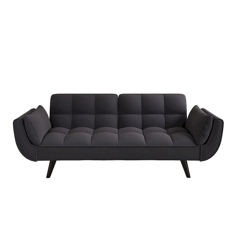 57 Futon Sofa Bed, Convertible Folding Futon Couch Recliner Lounge For Living Room