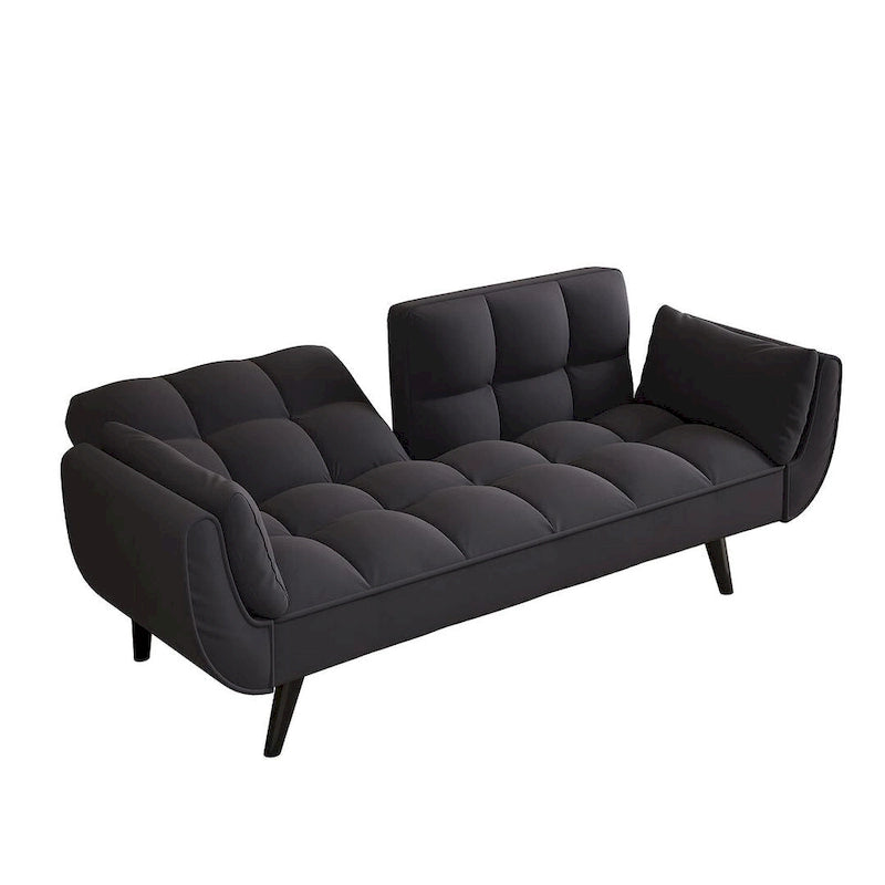 57 Futon Sofa Bed, Convertible Folding Futon Couch Recliner Lounge For Living Room