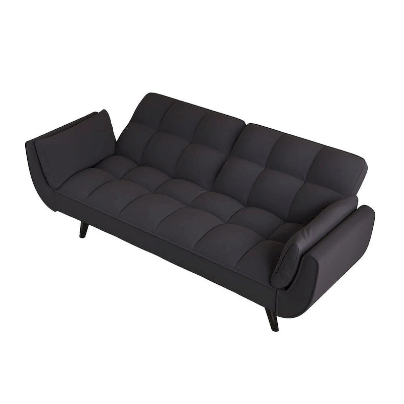 57 Futon Sofa Bed, Convertible Folding Futon Couch Recliner Lounge For Living Room