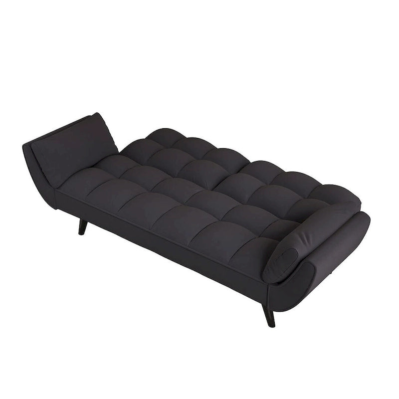 57 Futon Sofa Bed, Convertible Folding Futon Couch Recliner Lounge For Living Room