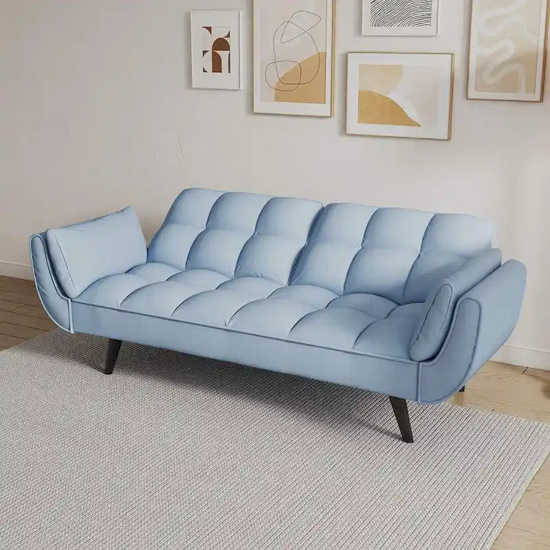 57 Futon Sofa Bed, Convertible Folding Futon Couch Recliner Lounge For Living Room