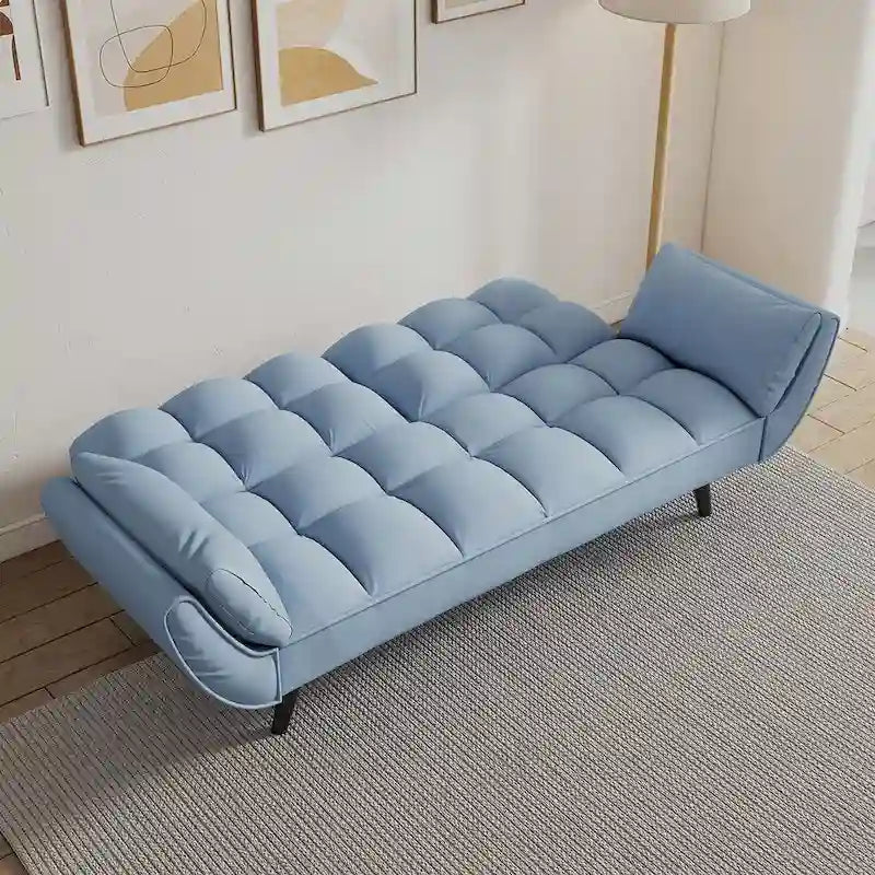 57 Futon Sofa Bed, Convertible Folding Futon Couch Recliner Lounge For Living Room