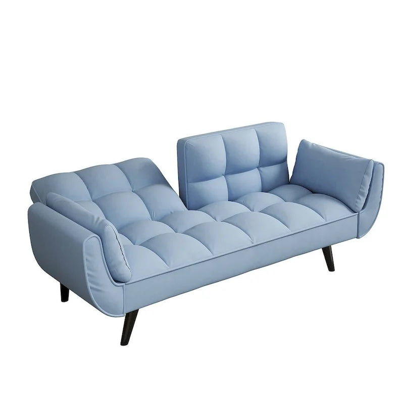 57 Futon Sofa Bed, Convertible Folding Futon Couch Recliner Lounge For Living Room
