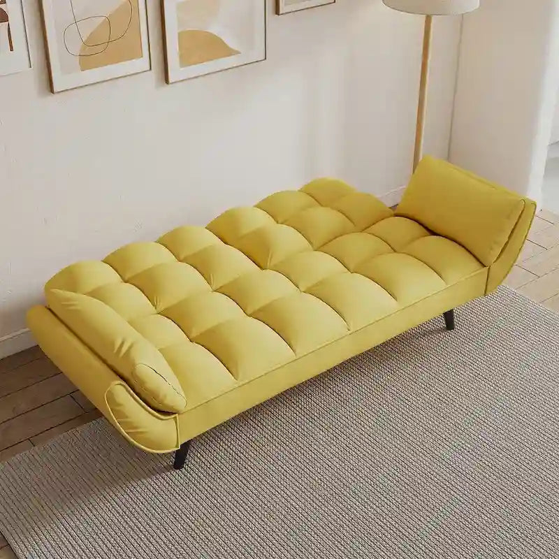 57 Futon Sofa Bed, Convertible Folding Futon Couch Recliner Lounge For Living Room