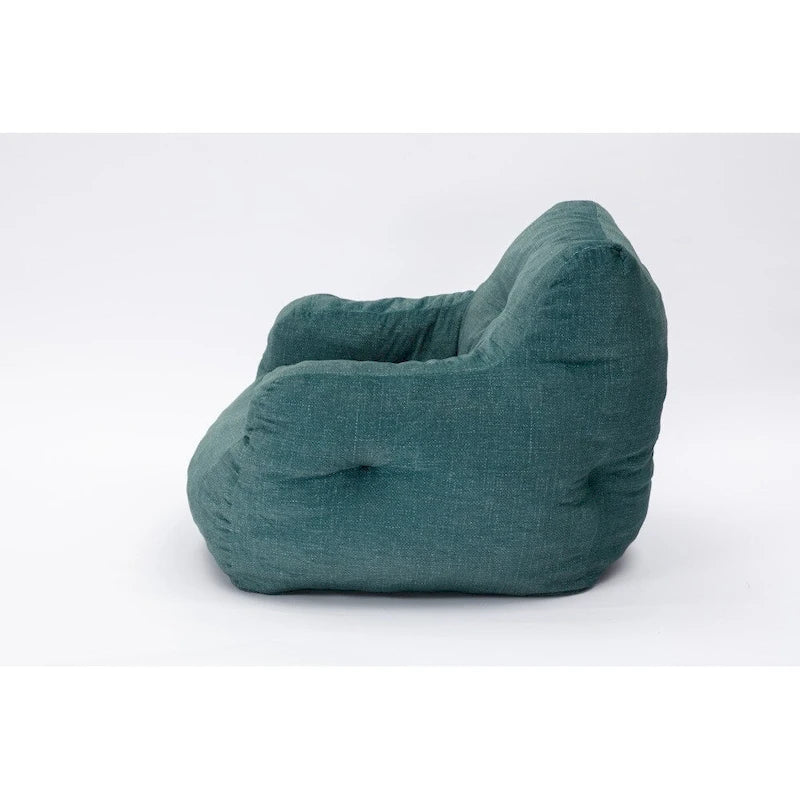 Soft Cotton Linen Fabric Bean Bag Chair Filled with Memory Foam