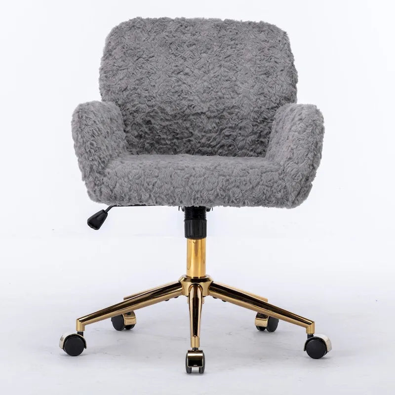 Adjustable Swivel Office Chair with Reclining Back and Padded Seat