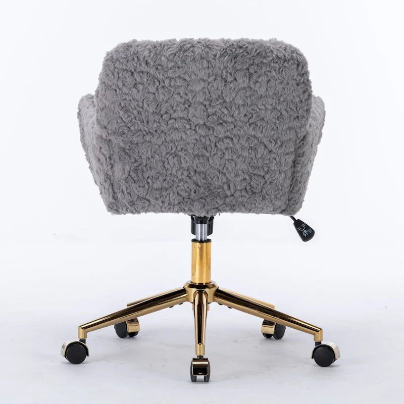 Adjustable Swivel Office Chair with Reclining Back and Padded Seat