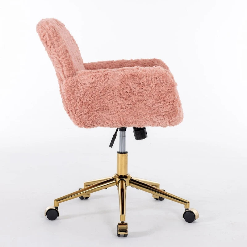 Adjustable Swivel Office Chair with Reclining Back and Padded Seat