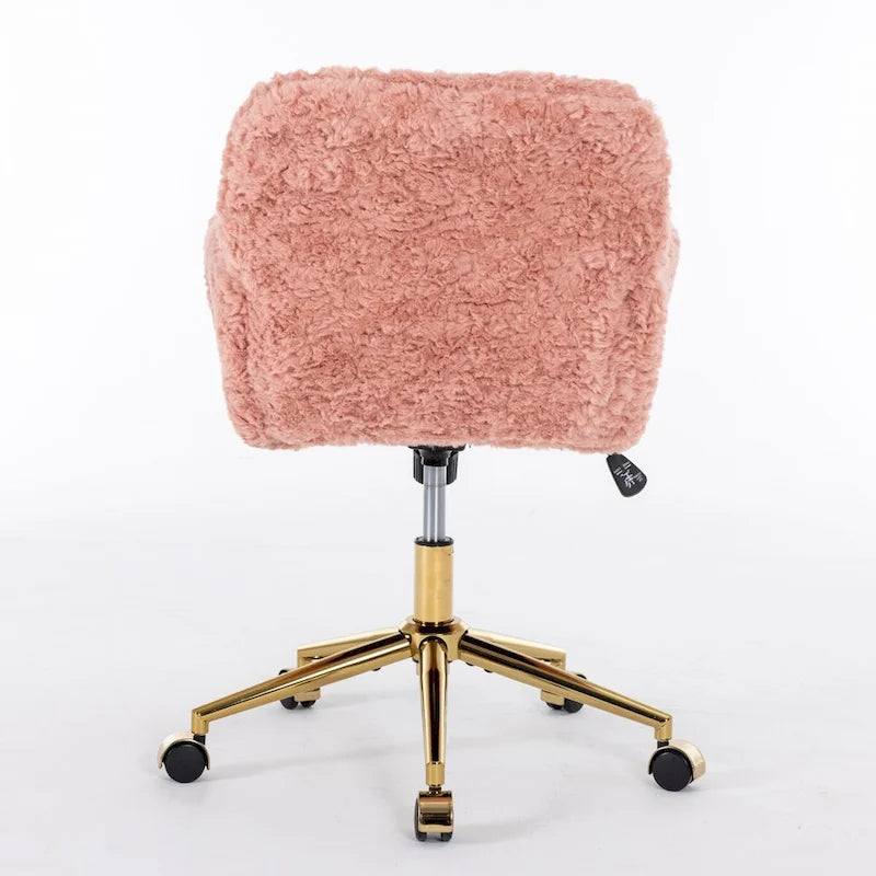 Adjustable Swivel Office Chair with Reclining Back and Padded Seat