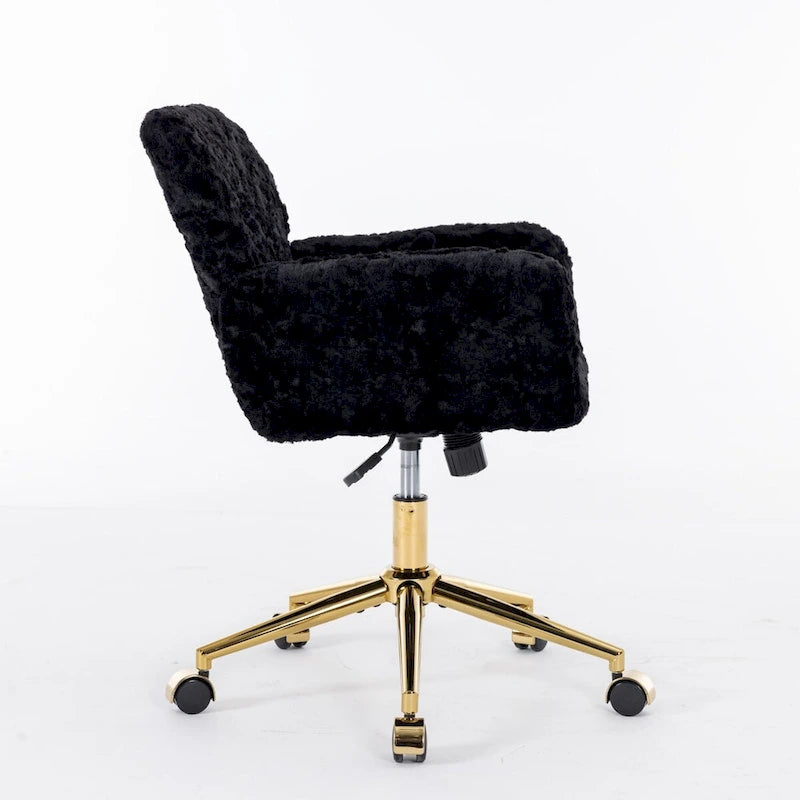 Adjustable Swivel Office Chair with Reclining Back and Padded Seat