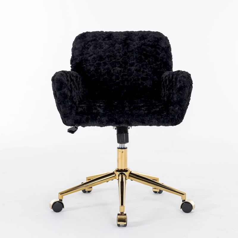 Adjustable Swivel Office Chair with Reclining Back and Padded Seat