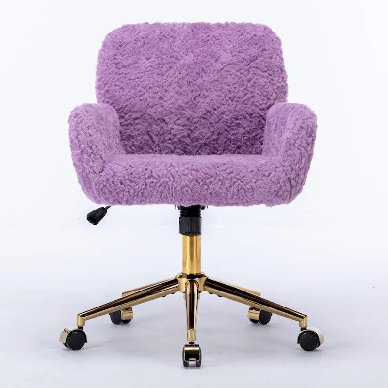 Adjustable Swivel Office Chair with Reclining Back and Padded Seat