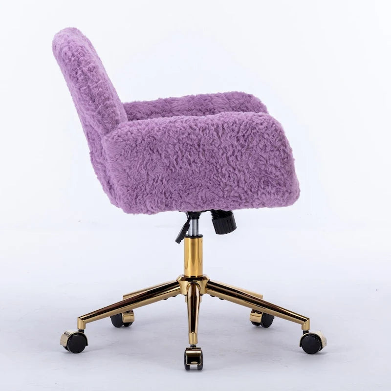 Adjustable Swivel Office Chair with Reclining Back and Padded Seat