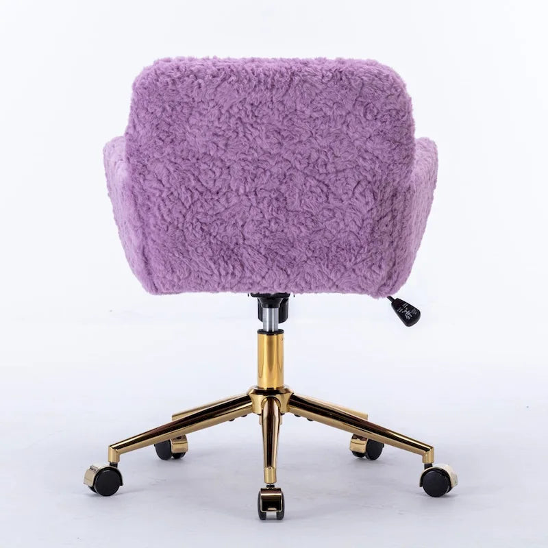 Adjustable Swivel Office Chair with Reclining Back and Padded Seat