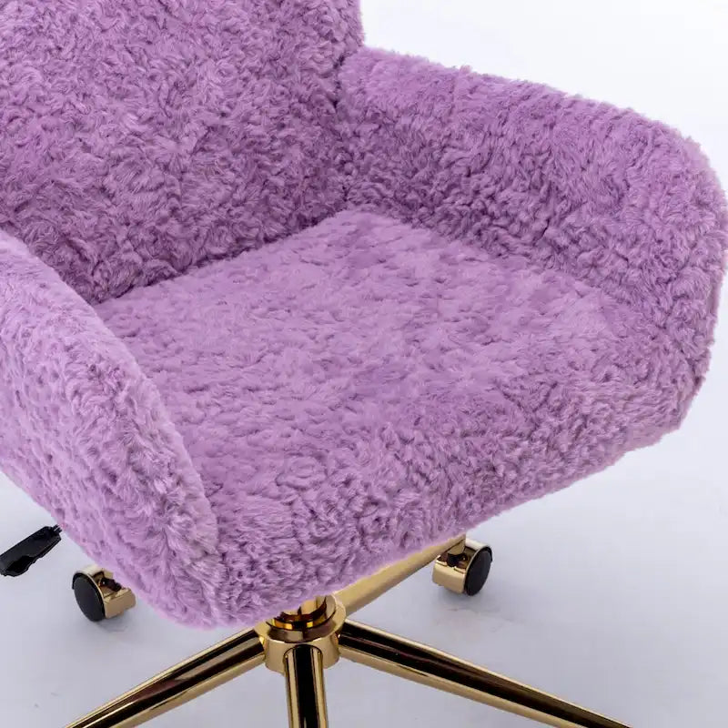Adjustable Swivel Office Chair with Reclining Back and Padded Seat