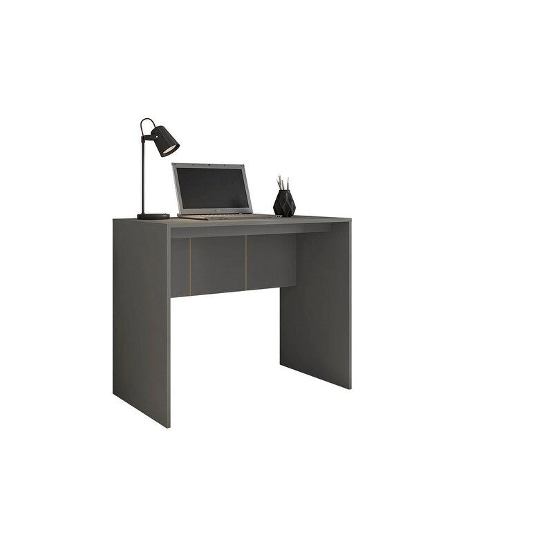 Modern Computer Desk 35-Inch Wide Home Office Study Table for Small Spaces