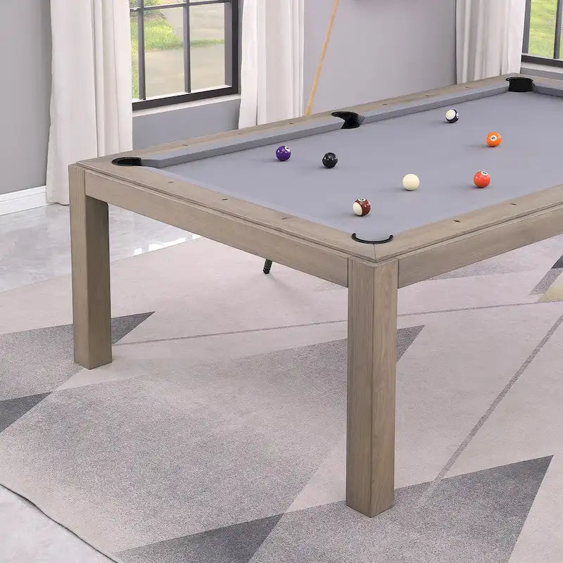 7ft Billiard Slate Pool Table with Dining Top