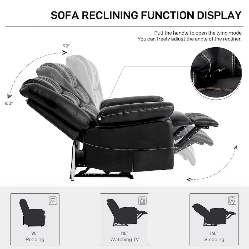 Breathable Leather Massage Recliner Chair for Living Room