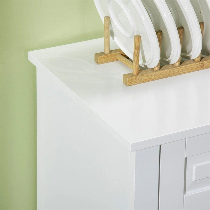 Modern Kitchen Buffet Cabinet with 2 Drawers and Adjustable Shelves