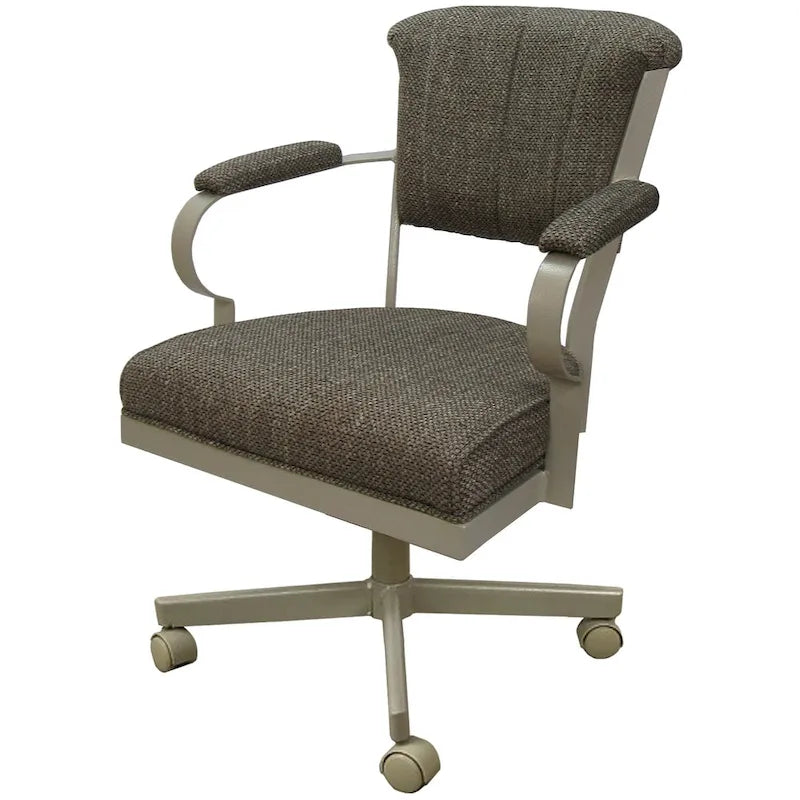 Swivel Metal Caster Chair on Reading Base - 18" High Seat