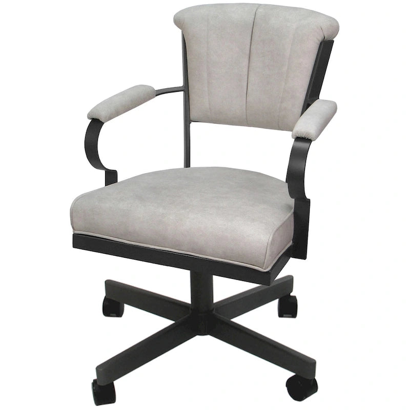 Swivel Metal Caster Chair on Reading Base - 18" High Seat