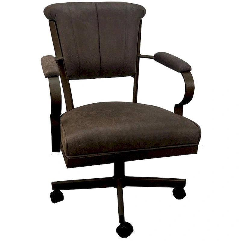 Swivel Metal Caster Chair on Reading Base - 18" High Seat